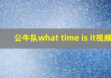 公牛队what time is it视频